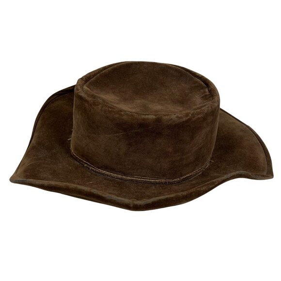 Vintage Bailey U-Rollit Dark Brown Velvet Felt Cowboy Western Hat USA - Picture 2 of 13